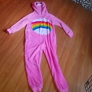 Care bear footie pj's